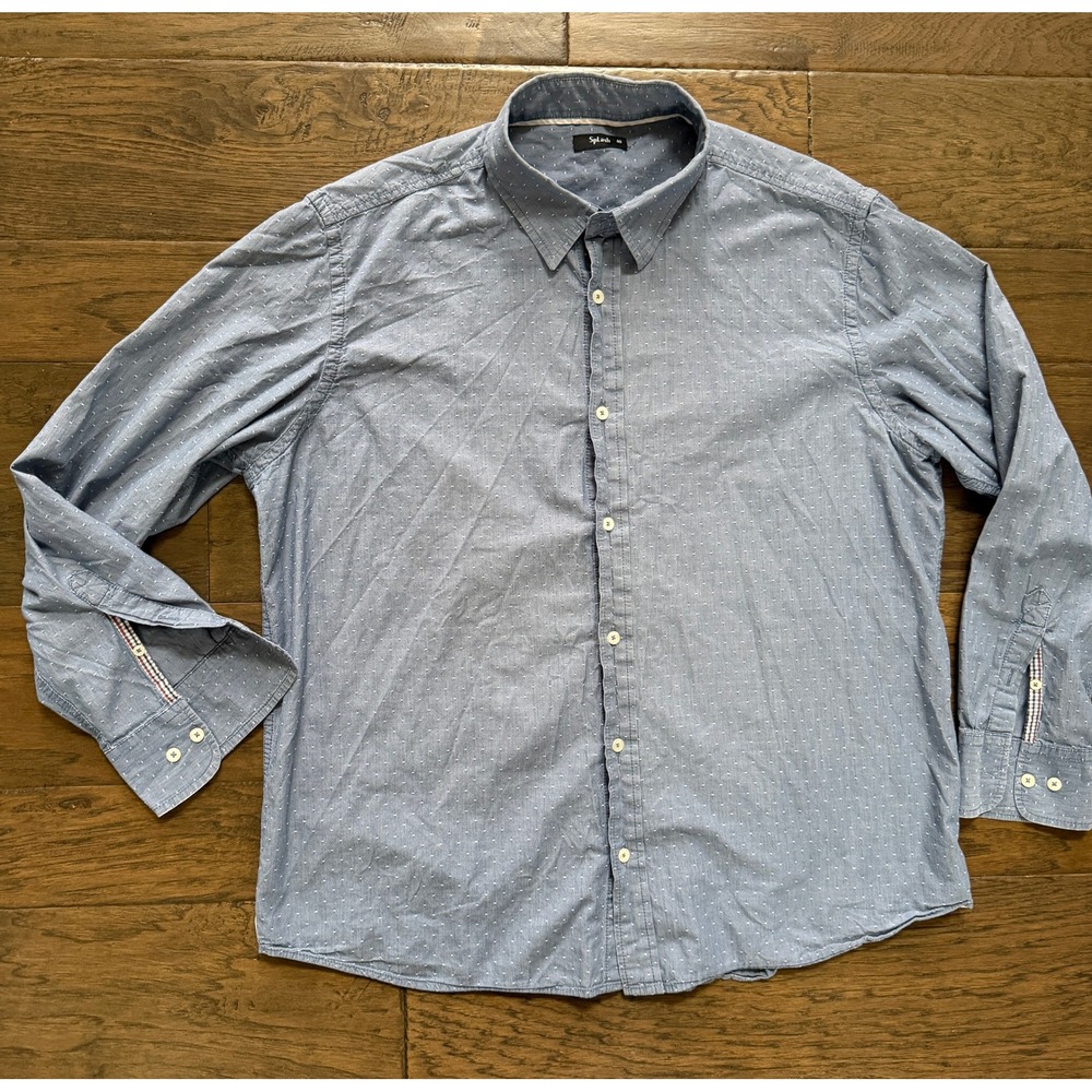 Men's Long Sleeve‎ Casual Dress Shirt Preppy